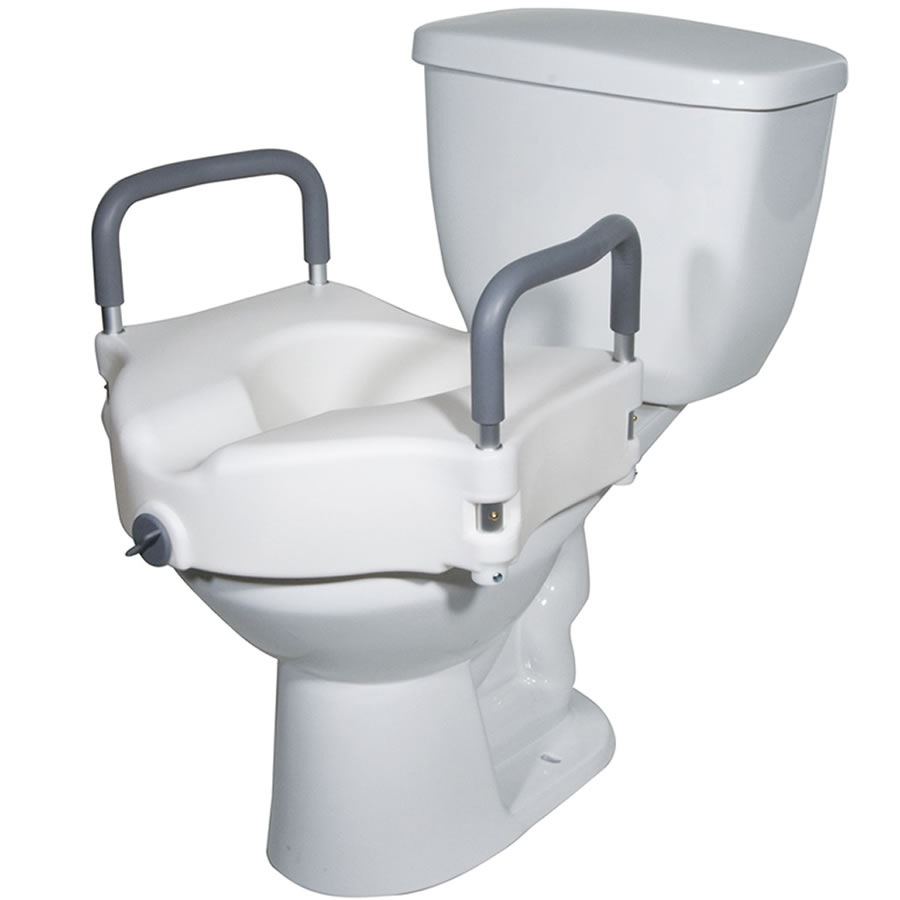 Raised Toilet Seat with Handles: image 4