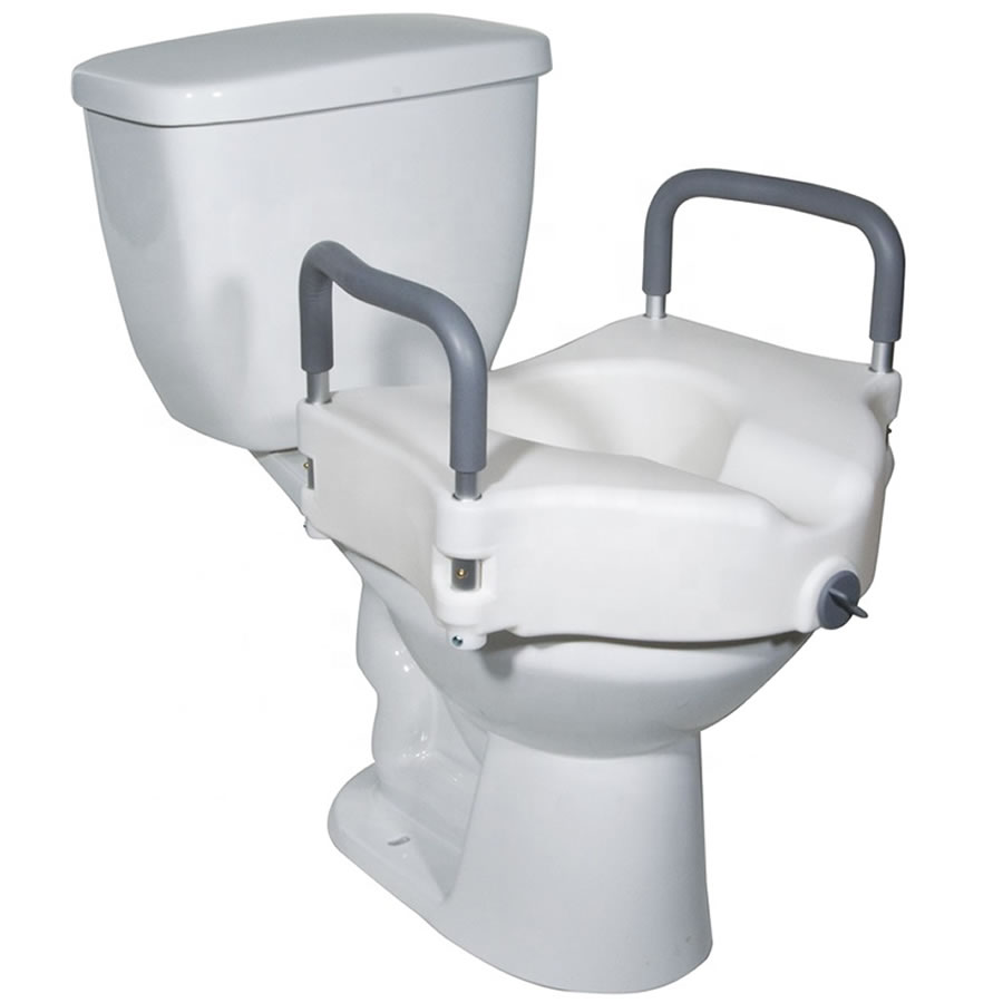 Raised Toilet Seat with Handles: image 7