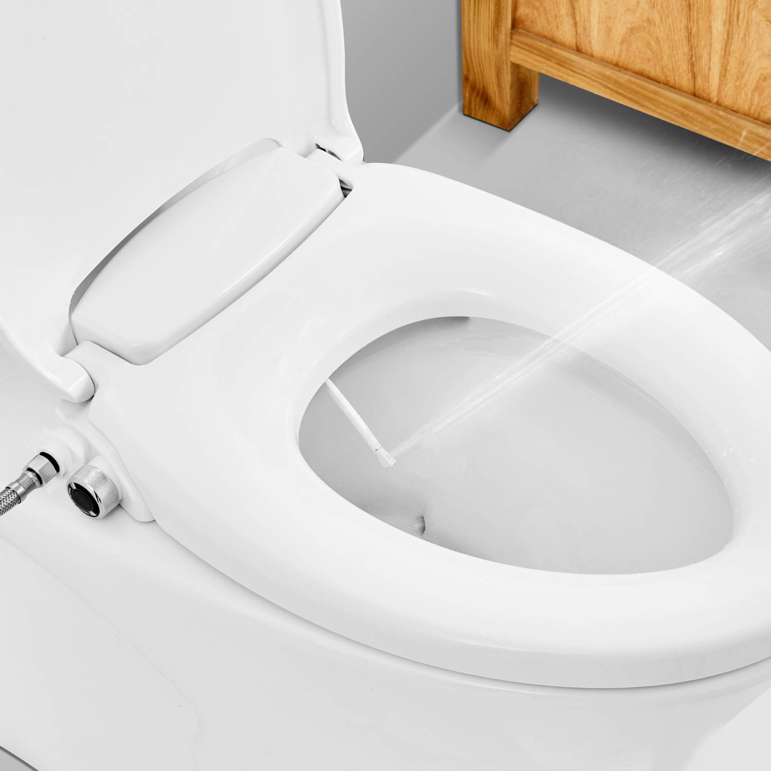 Non-Electric Bidet Toilet Seat - Elongated